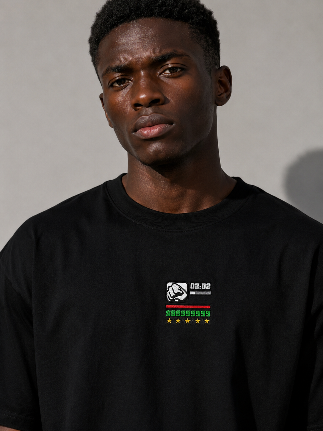 Gta Design Embroidery T-shirt